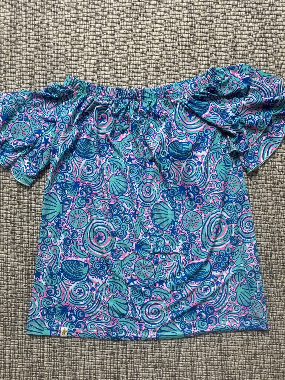 Simply Southern NEW Sass Top Swirly off Shoulder